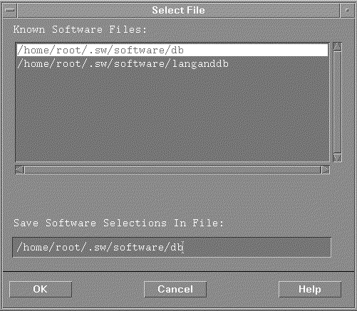 Save Software Group Dialog