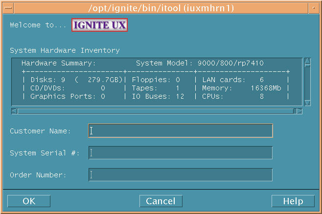 System Hardware Inventory