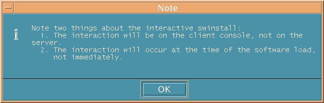 Interactive Swinstall Notes