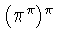 $(\pi^{\pi})^{\pi}$